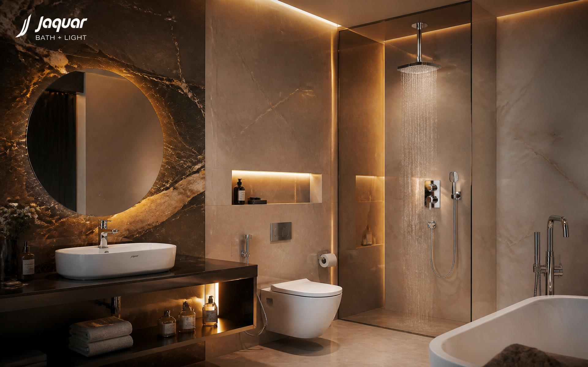 Luxury bathroom with Jaquar fittings